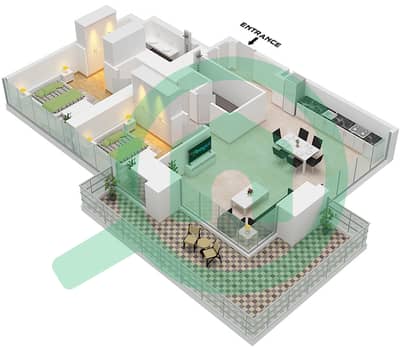 Тауэр 4 - Апартамент 2 Cпальни планировка Единица измерения 3 PODIUM FLOOR 1-3 Тауэр 4 - Апартамент 2 Cпальни планировка Единица измерения 3 PODIUM FLOOR 1-3