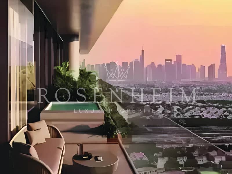 Plunge Pool, Lounge and Terrace| Burj View |Modern Plunge Pool, Lounge and Terrace| Burj View |Modern