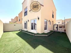 SINGLE ROW WITH LANDSCAPING 4BR+MAID VILLA FOR RENT