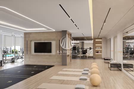 2 Cпальни Апартамент Продажа в Джумейра Вилладж Серкл (ДЖВС), Дубай - GYM_VIEW 1. jpg