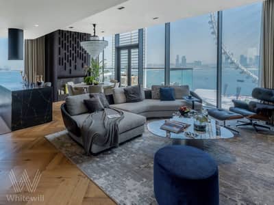 3 Cпальни Апартаменты Продажа в Блувотерс Айленд, Дубай - Living room(7). jpg