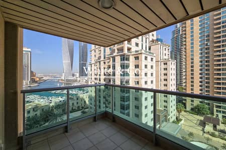 2 Bedroom Apartment for Sale in Dubai Marina, Dubai - Marina View | Vacant | Large Study Room