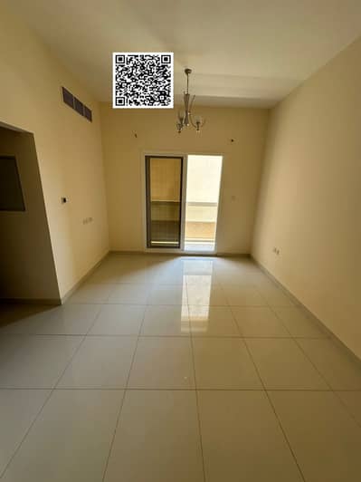 One room, a hall, two bathrooms with built-in wardrobes, large area, and a distinguished location close to the exit of Dubai and Sharjah