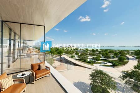 2 Bedroom Apartment for Sale in Saadiyat Island, Abu Dhabi - Sea View | Corner 2BR+M | 180 Degrees Balcony