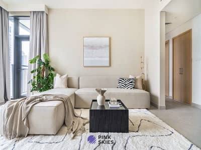 迪拜溪港， 迪拜 1 卧室单位待租 - Living area