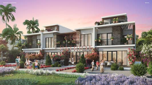 4 Bedroom Townhouse for Sale in DAMAC Lagoons, Dubai - ibiza front. jpg
