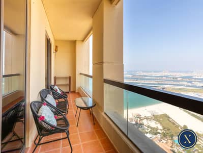 1 Bedroom Apartment for Rent in Jumeirah Beach Residence (JBR), Dubai - Furnished | Sea View | High Floor | Av June 16th