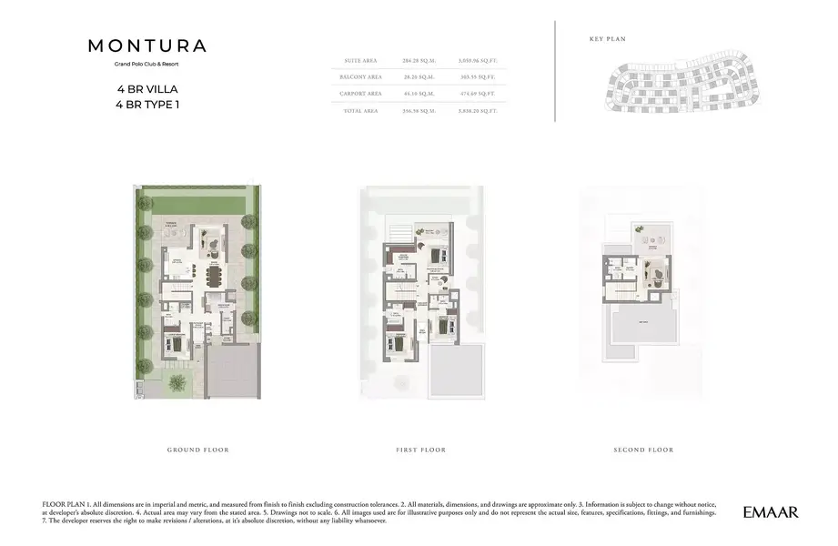 4 BR floor plan