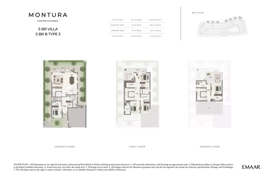 5 BR floor plan