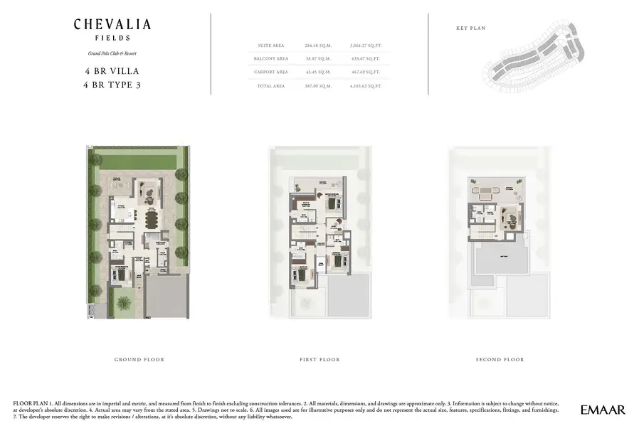 4 BR floor plan