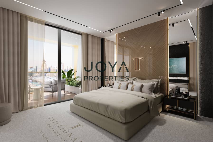 2 C2-Bed view & balcony. jpg