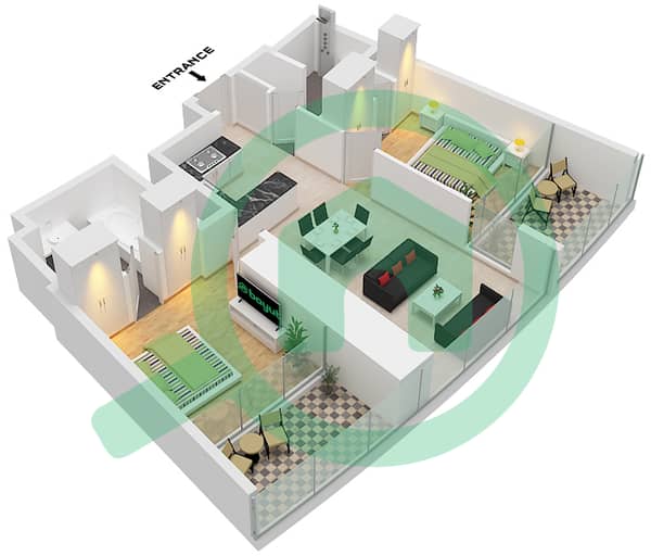 Type 1 Floor 11-25,31-36,38-56