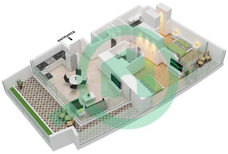德-格里索诺萨法二号 - 2 卧室公寓类型15 FLOOR 69-71戶型图 德-格里索诺萨法二号 - 2 卧室公寓类型15 FLOOR 69-71戶型图