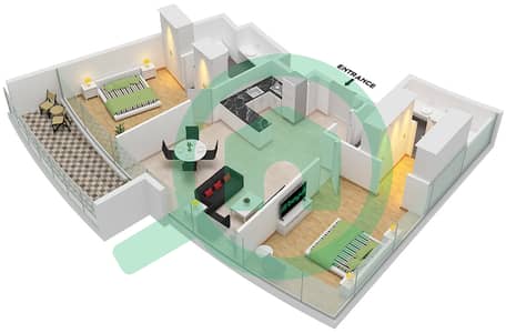 德-格里索诺萨法二号 - 2 卧室公寓类型16 FLOOR 44戶型图 德-格里索诺萨法二号 - 2 卧室公寓类型16 FLOOR 44戶型图