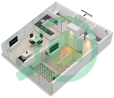 德-格里索诺萨法二号 - 1 卧室公寓类型16 FLOOR 64戶型图 德-格里索诺萨法二号 - 1 卧室公寓类型16 FLOOR 64戶型图