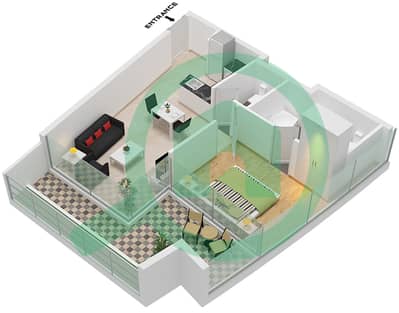 德-格里索诺萨法二号 - 1 卧室公寓类型16 FLOOR 13-14戶型图 德-格里索诺萨法二号 - 1 卧室公寓类型16 FLOOR 13-14戶型图