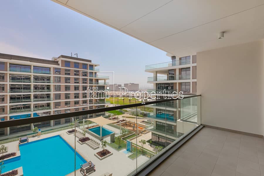 2br pool and park facing unit high floor