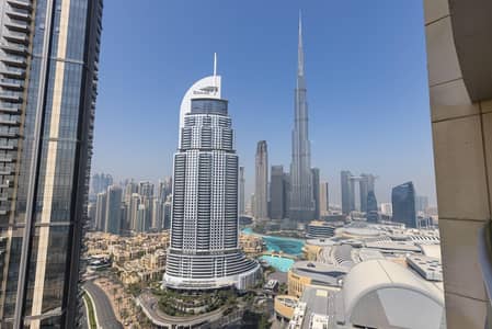 2 Bedroom Flat for Rent in Downtown Dubai, Dubai - All Bills Included /Higher Floor/Burj Khalifa View