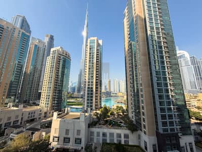 2 Bedroom Flat for Rent in Downtown Dubai, Dubai - Full Fountain and Burj Khalifa Views I Luxury Unit