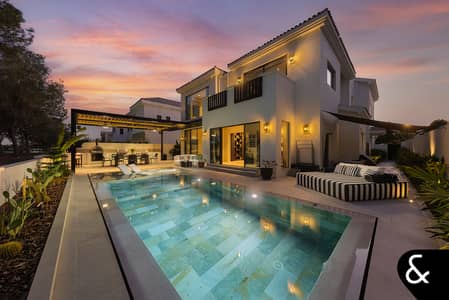 5 Bedroom Villa for Sale in Jumeirah Golf Estates, Dubai - Fully Renovated Throughout - Earth Course View - Private Pool