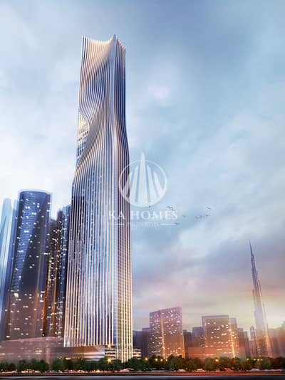 4 Cпальни Апартаменты Продажа в Бизнес Бей, Дубай - TIGER_Tower_GROUND VIEW1_A0-SEMI GLOSSY. jpg