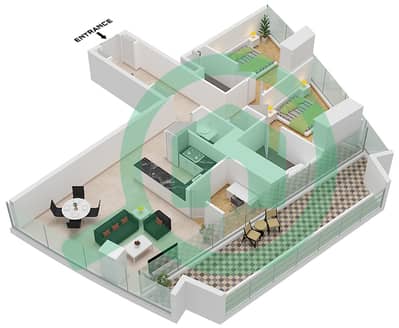 德-格里索诺萨法二号 - 2 卧室公寓类型2 FLOOR 29-30戶型图 德-格里索诺萨法二号 - 2 卧室公寓类型2 FLOOR 29-30戶型图