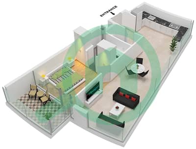 德-格里索诺萨法二号 - 1 卧室公寓类型20 FLOOR 48戶型图 德-格里索诺萨法二号 - 1 卧室公寓类型20 FLOOR 48戶型图