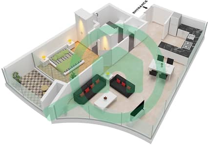 德-格里索诺萨法二号 - 1 卧室公寓类型21 FLOOR 70戶型图 德-格里索诺萨法二号 - 1 卧室公寓类型21 FLOOR 70戶型图