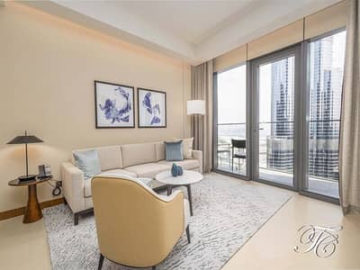 2 Bedroom Apartment for Rent in Downtown Dubai, Dubai - Furnished|09 Series|Fountain and Burj Khalifa View