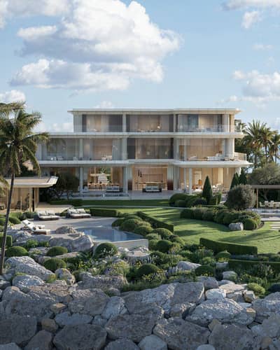 7 Bedroom Villa for Sale in Jumeirah, Dubai - Oceanfront 7BR Mansion at Jumeirah Asora Bay | Private Pool