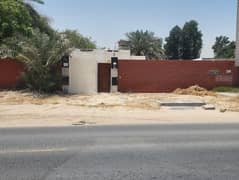 للبيع فرصة ذهبية سعر لقطة بيت عربي زاوية موقع مميز جدا منطقة الغافية – الشارقة يقع على شارع اسفلت رئيسي داخلي