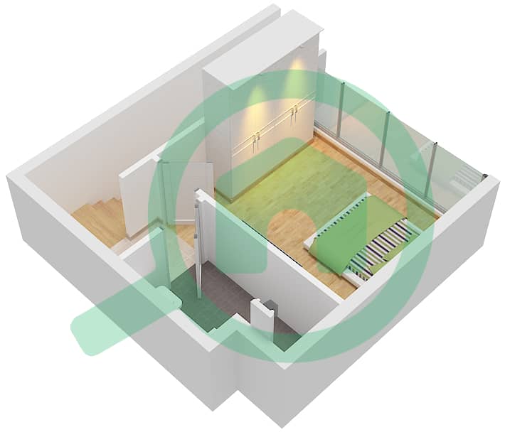 Rukan 3 - 1 Bedroom Townhouse Type C Floor plan Type C Floor First interactive3D