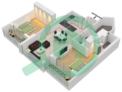 Creek Vistas Grande - 2 Bedroom Apartment Type/unit E / UNIT 2 FLOOR 1 Floor plan