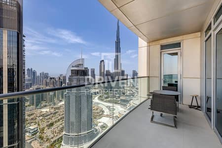 3 Bedroom Flat for Rent in Downtown Dubai, Dubai - Burj Khalifa View | Furnished and Spacious Layout