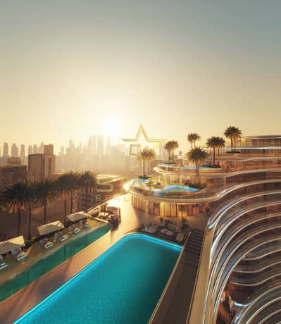 Studio for Sale in Business Bay, Dubai - Aquarise Exterior-7. jpg