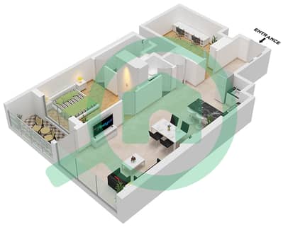 المخططات الطابقية لتصميم النموذج E / UNIT 12 FLOOR 34-5 شقة 1 غرفة نوم - شوبا كريك فيستا هايتس برج B المخططات الطابقية لتصميم النموذج E / UNIT 12 FLOOR 34-5 شقة 1 غرفة نوم - شوبا كريك فيستا هايتس برج B