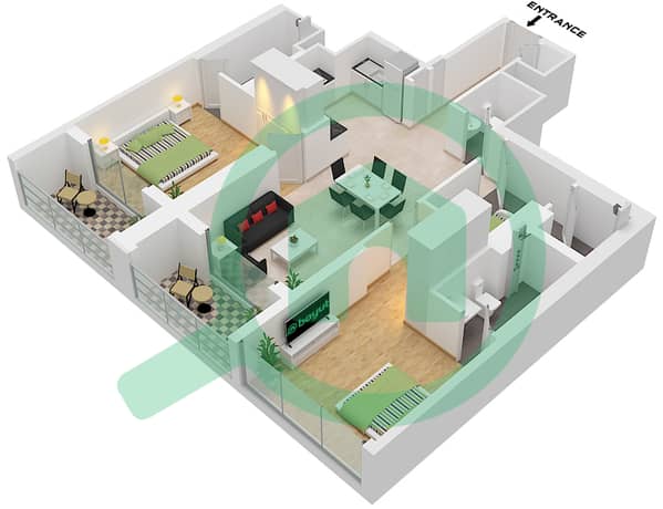 Type B Unit 05 Floor 13