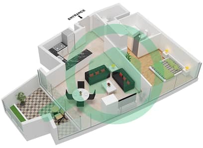 德-格里索诺萨法二号 - 1 卧室公寓类型5 FLOOR 60-62戶型图 德-格里索诺萨法二号 - 1 卧室公寓类型5 FLOOR 60-62戶型图
