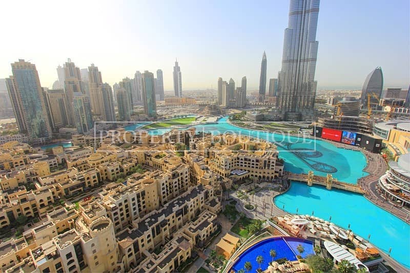 Furnished 2 Bed | Full Burj and Fountain