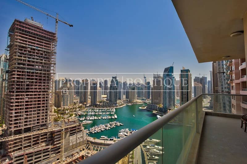 Large 3Bed + Maid | Stunning Marina view | Rented