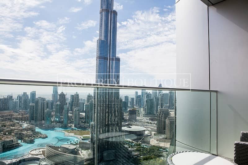 High Floor | Burj and Fountain view | 2Bed