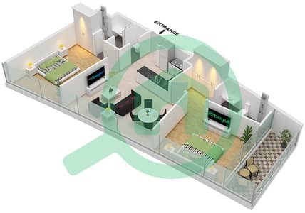 德-格里索诺萨法二号 - 2 卧室公寓类型8 FLOOR 38-48戶型图 德-格里索诺萨法二号 - 2 卧室公寓类型8 FLOOR 38-48戶型图