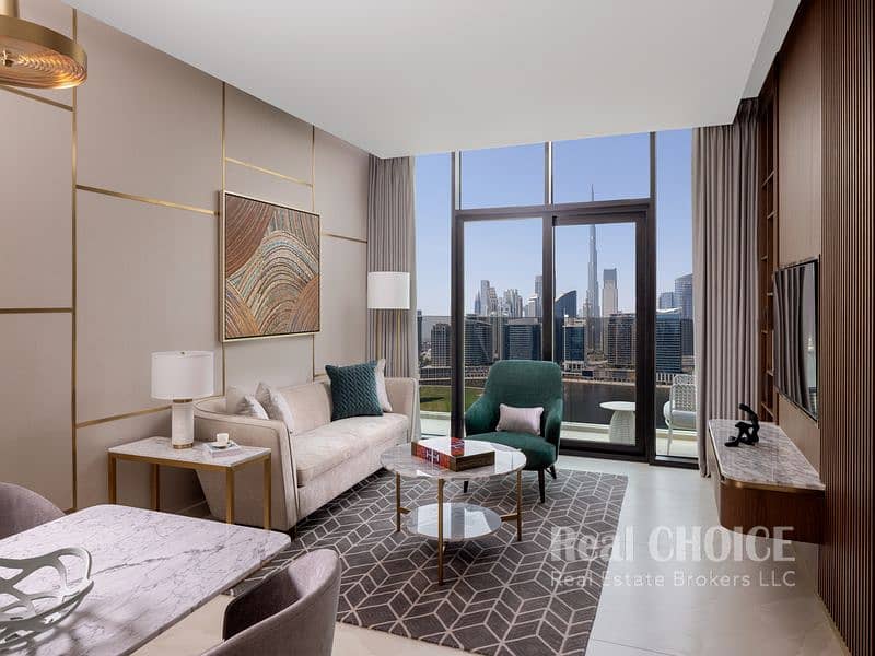 2 One Bed Canal View Living Room. jpg