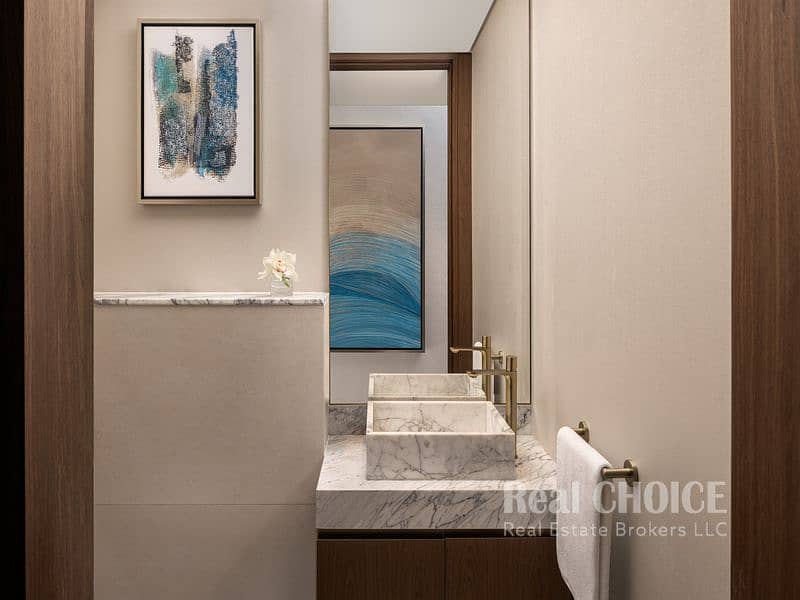 6 One Bedroom Canal ViewPowder room. jpg