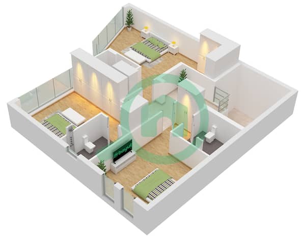 Type A Upper Floor Typical 1