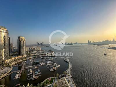 2 Bedroom Apartment for Rent in Dubai Creek Harbour, Dubai - Fully Furnished / Full Creek and Burj View /Luxury