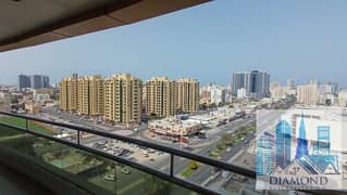 للأيجار السنوى شقه غرفتين و صاله اطلاله مفتوحه بأبراج الهورايزون عجمان .