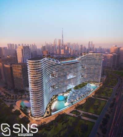 商业湾， 迪拜 单身公寓待售 - Aquarise Exterior-1. jpg
