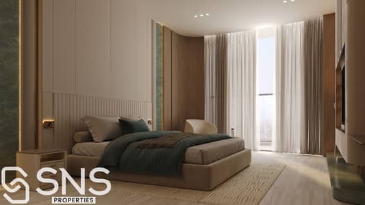 商业湾， 迪拜 单身公寓待售 - Aquarise Bedroom-2. jpg