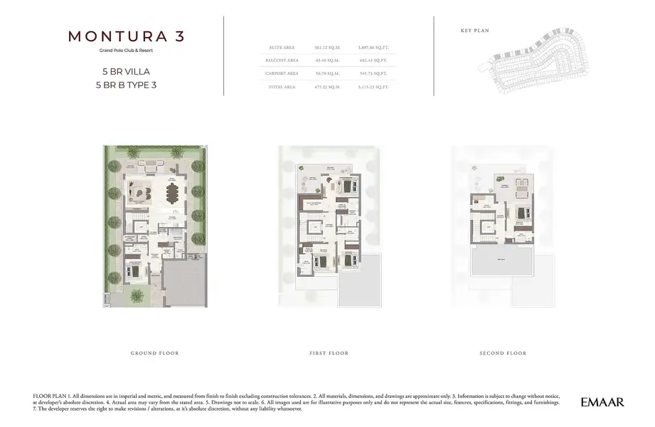 5 BR floor plan